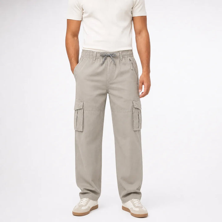 Men's Beige Rhodes Cotton Utility Pants