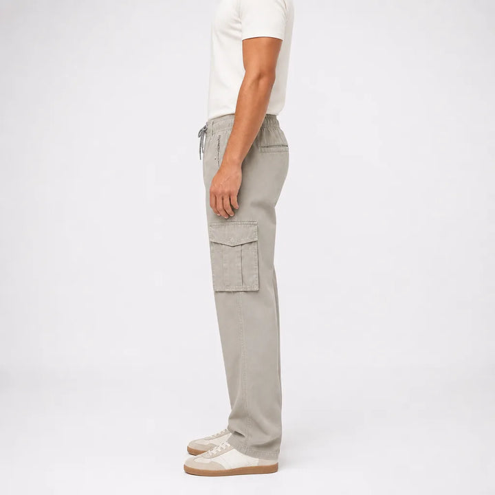 Men's Beige Rhodes Cotton Utility Pants