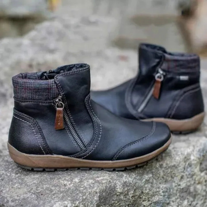 Riley | Women's Fall Orthopedic Boots - Color:Black;Size:36
