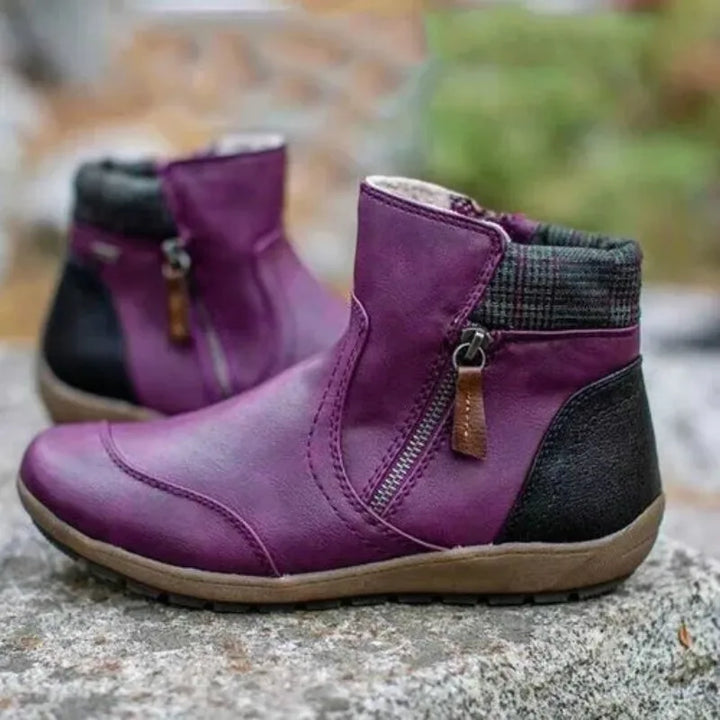 Riley | Women's Fall Orthopedic Boots - Color:Purple;Size:36