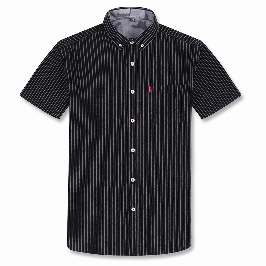 Rio Button-Up Shirt - Color:Black Stripe;Size:38/S