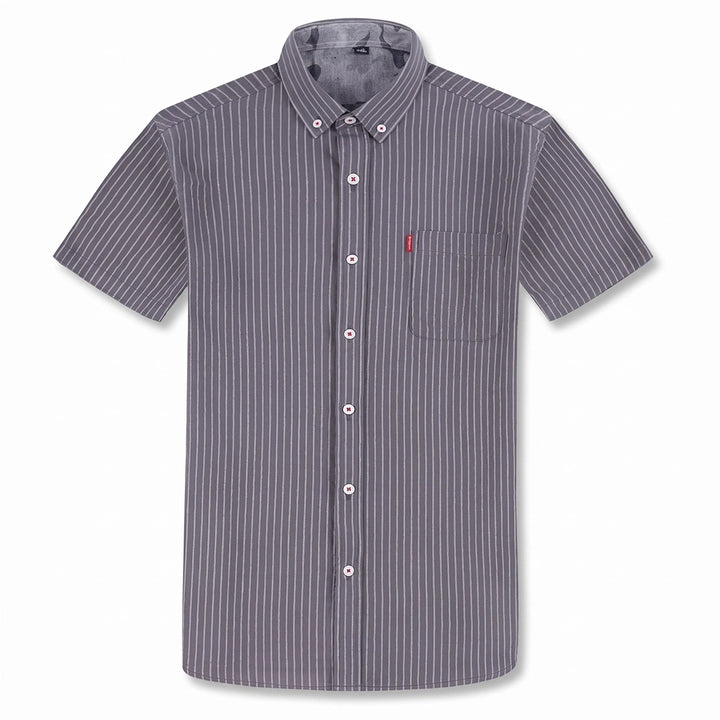 Rio Button-Up Shirt - Color:Grey Stripe;Size:38/S