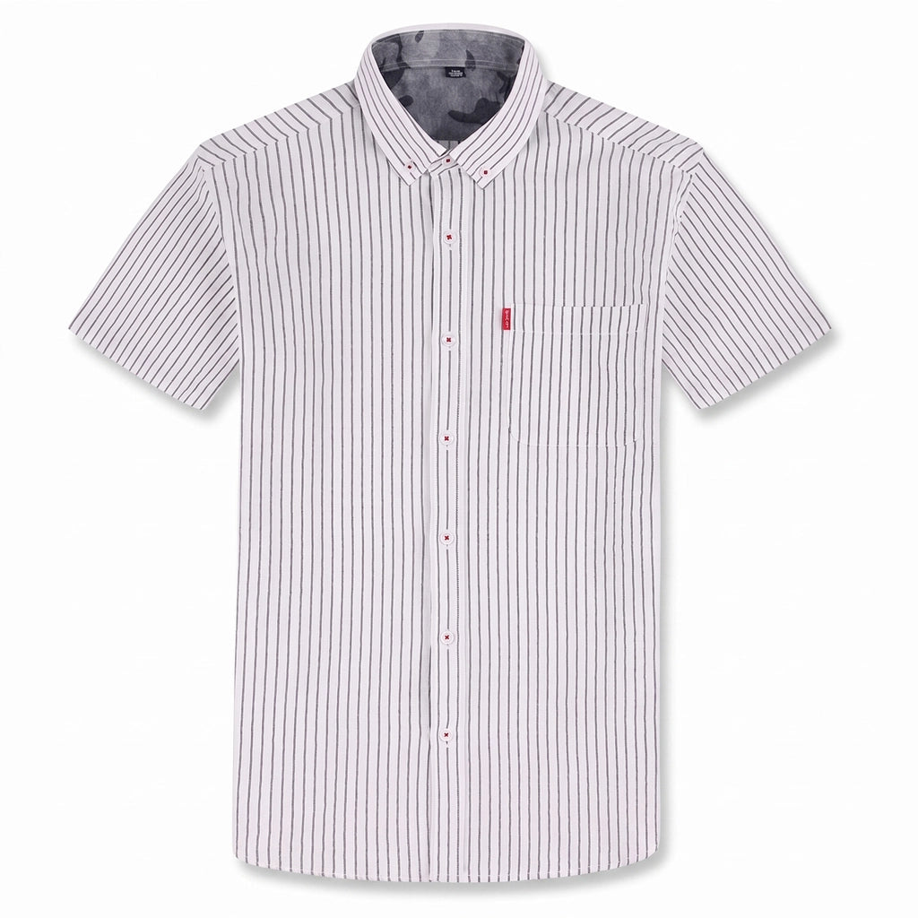 Rio Button-Up Shirt - Color:White Stripe;Size:38/S