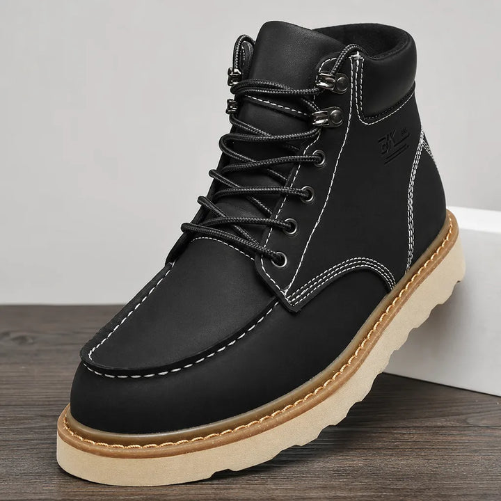 Men's Black Alcott Lace Up Work Boots