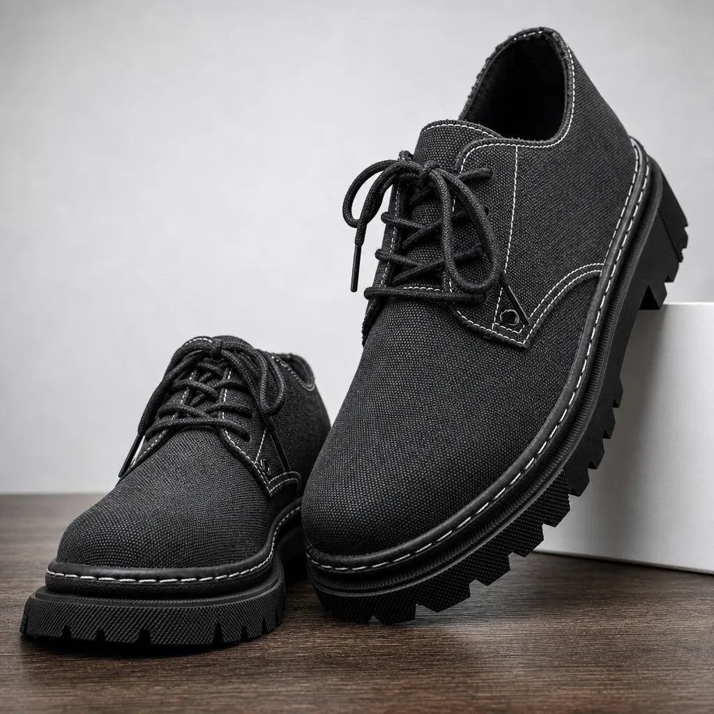Rocco Platform Derbies - Color:Black;Size:39