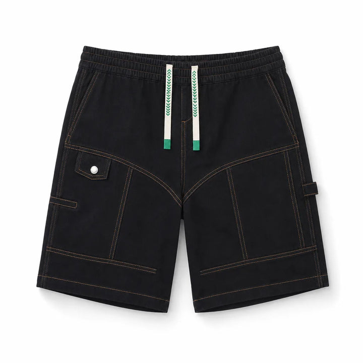 Men's Black Langston Cotton Cargo Shorts