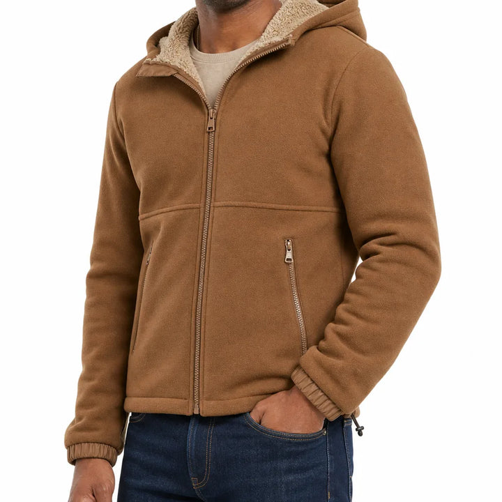 Men's Brown Grimshaw Fleece Zip Jacket