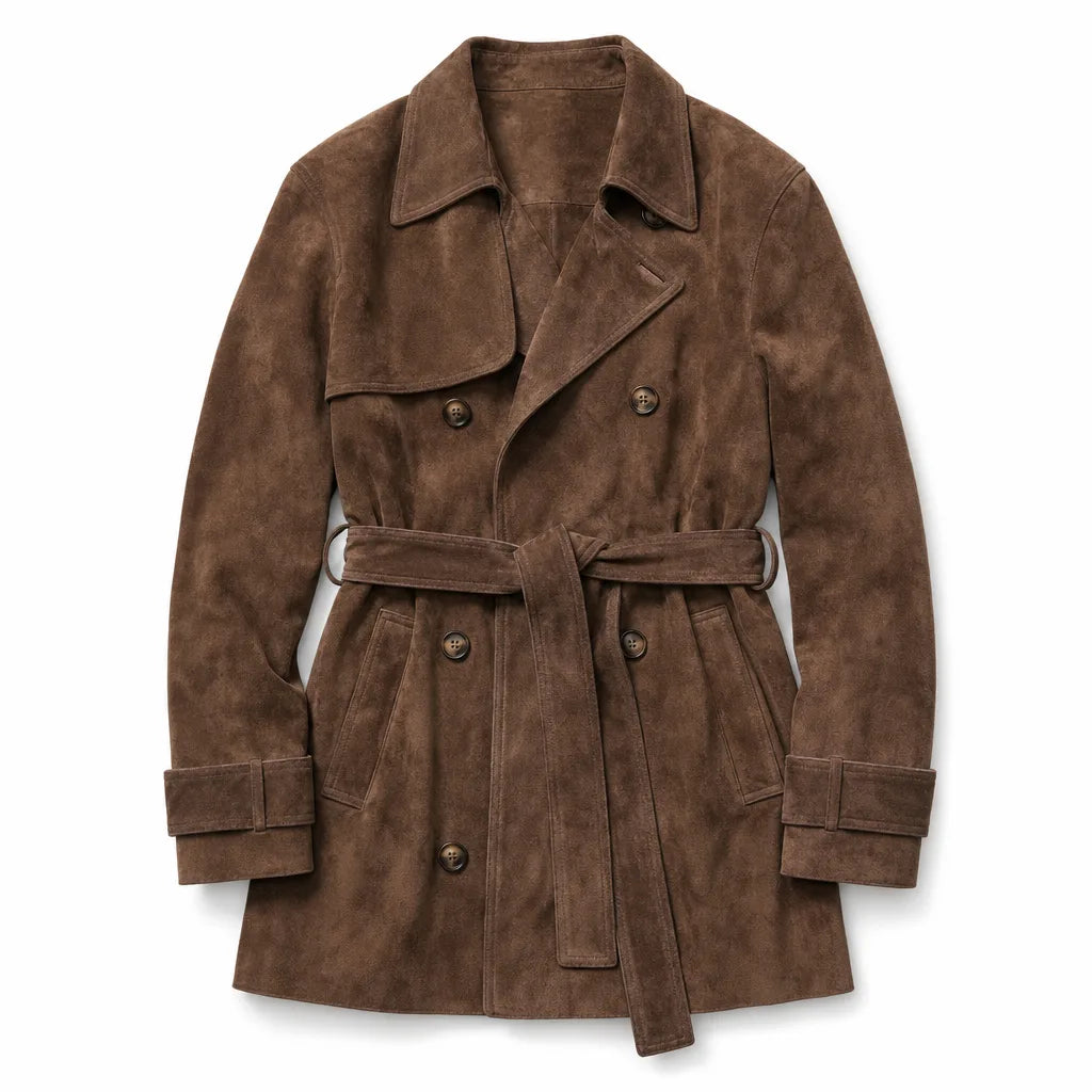 Women's Brown Brandt Belted Short Jacket