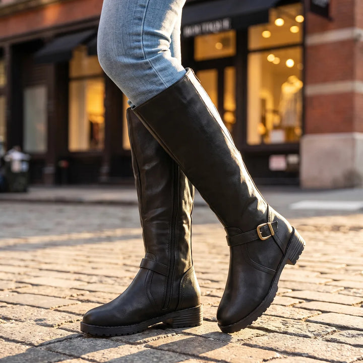 Women's Black Rosalind | Fall Mid Ankle Boots