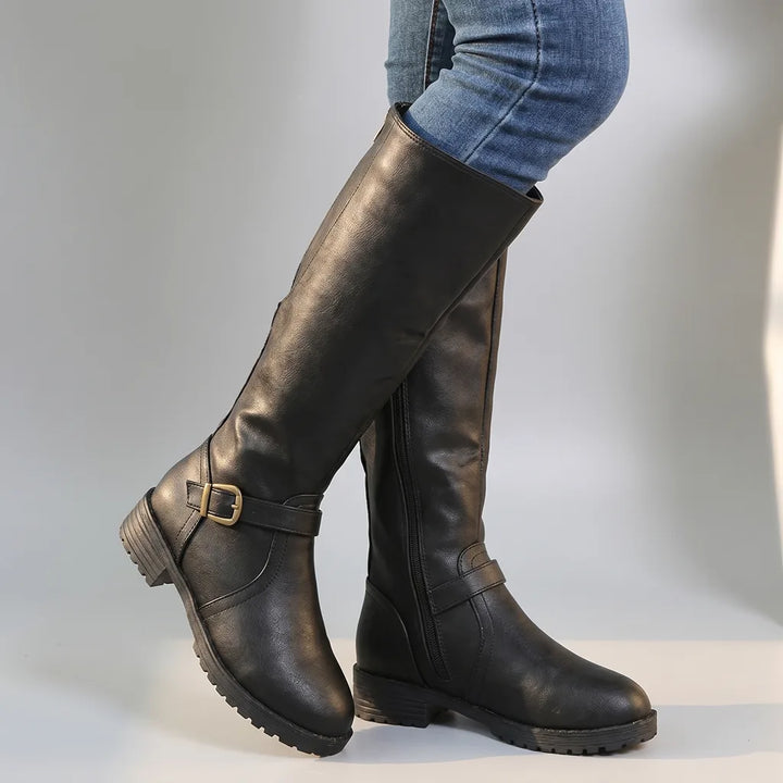 Rosalind | Fall Mid Ankle Boots - Color:Black;Size:35