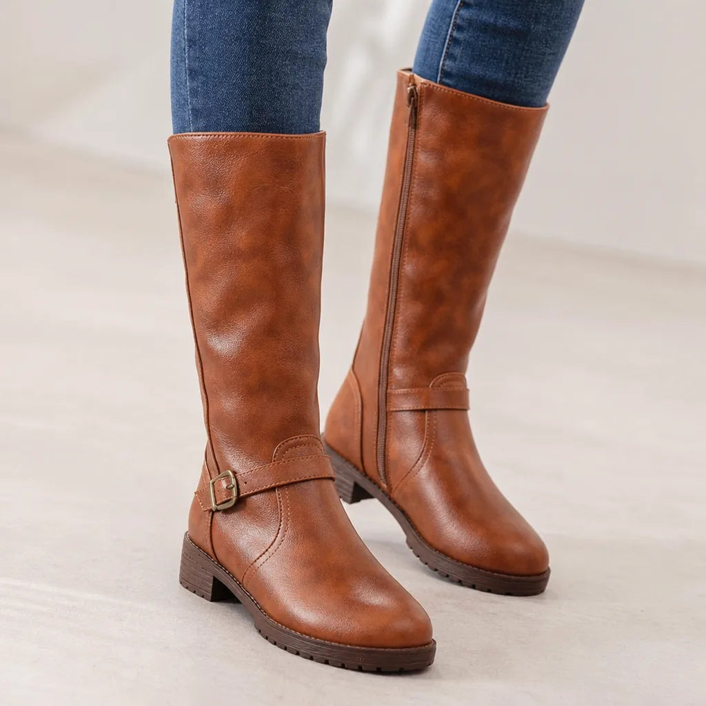 Rosalind | Fall Mid Ankle Boots - Color:Yellow;Size:35