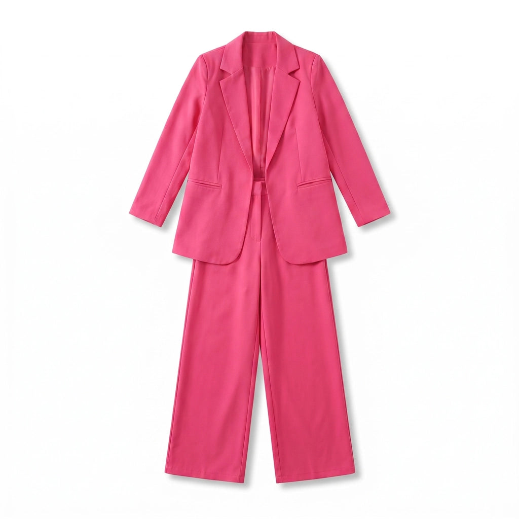 Rosalind Trouser Set - Color:Rose;Size:XS