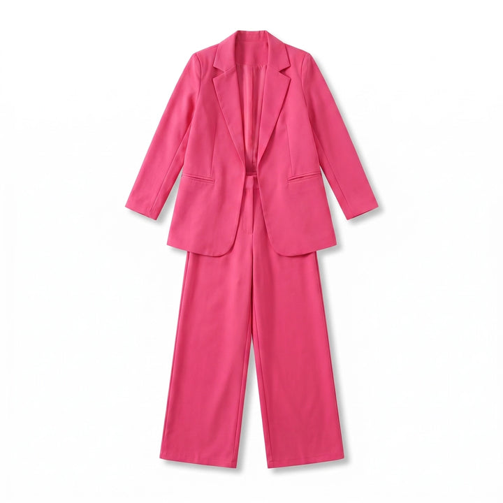 Rosalind Trouser Set - Color:Rose;Size:XS