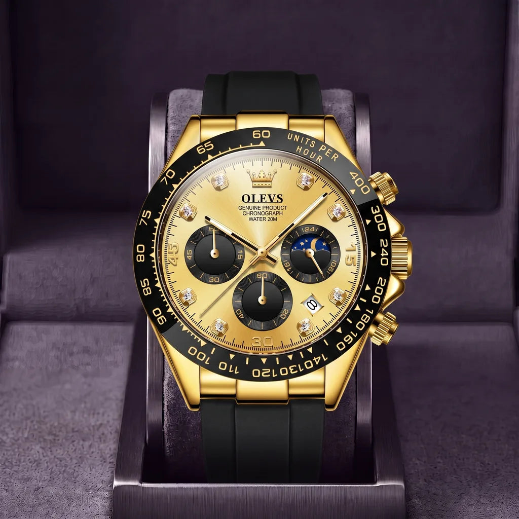 Rosenthal | Chronograph Watch - Color:Black/Gold