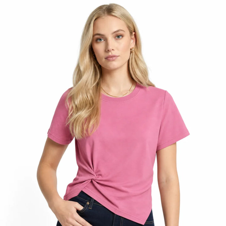 Women's Augustus Cropped Patchwork T-Shirt (Copy) (Copy)
