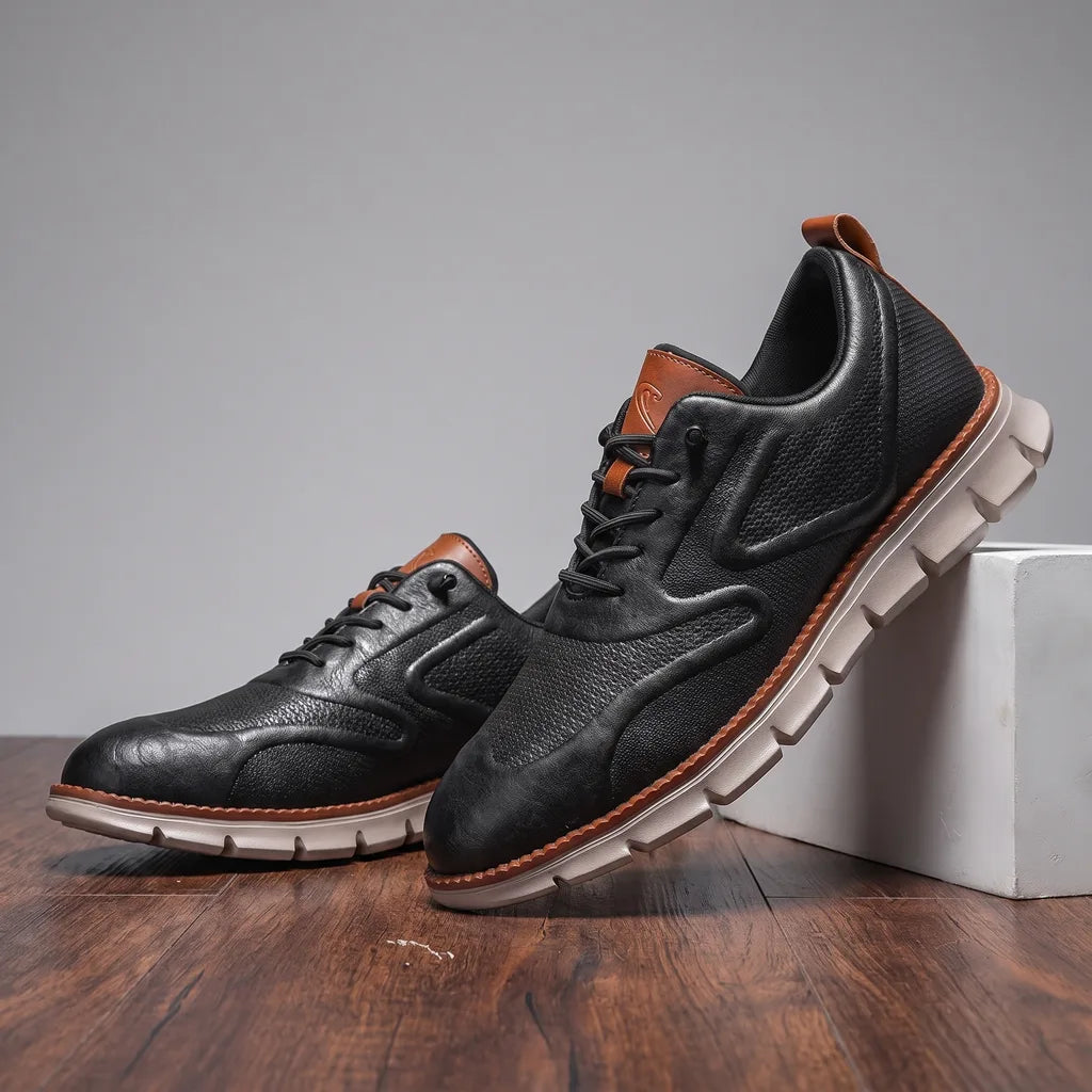 Rowan City Runner Sneakers - Color:Black;Size:40