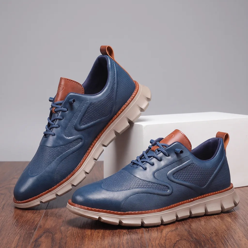 Rowan City Runner Sneakers - Color:Blue;Size:40