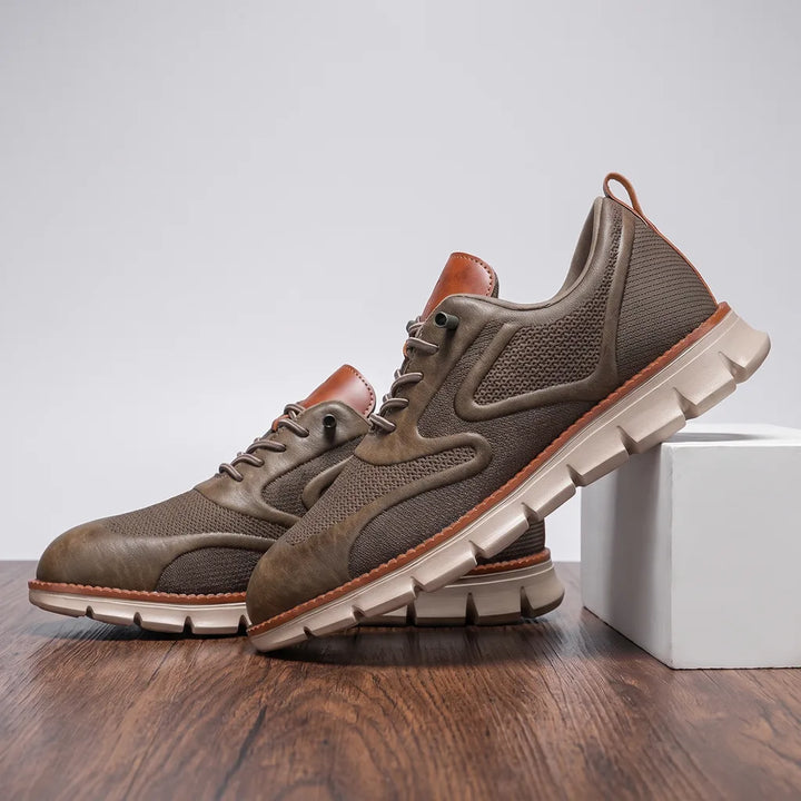 Rowan City Runner Sneakers - Color:Brown;Size:40