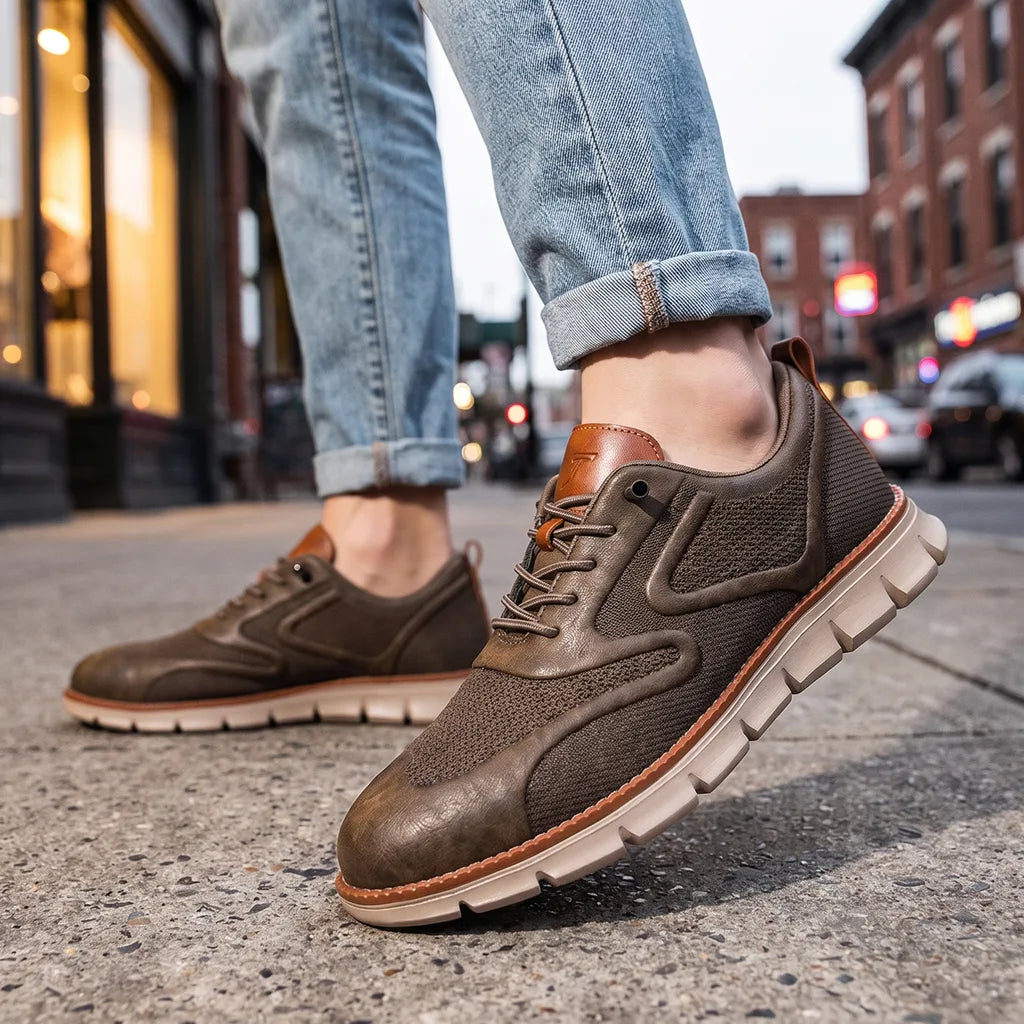 Men's Antique Bronze Guthrie Breathable Knit Sneakers