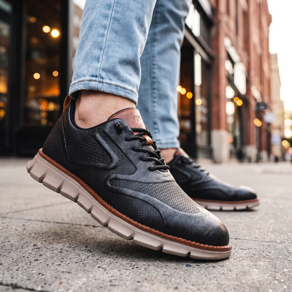 Men's Black Guthrie Breathable Knit Sneakers
