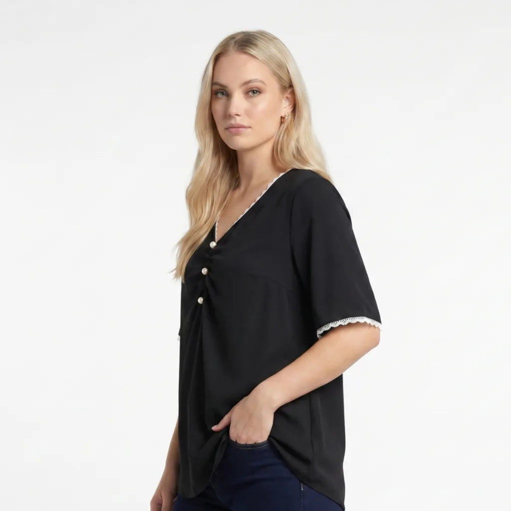 Rowan Cotton V-Neck T-Shirt