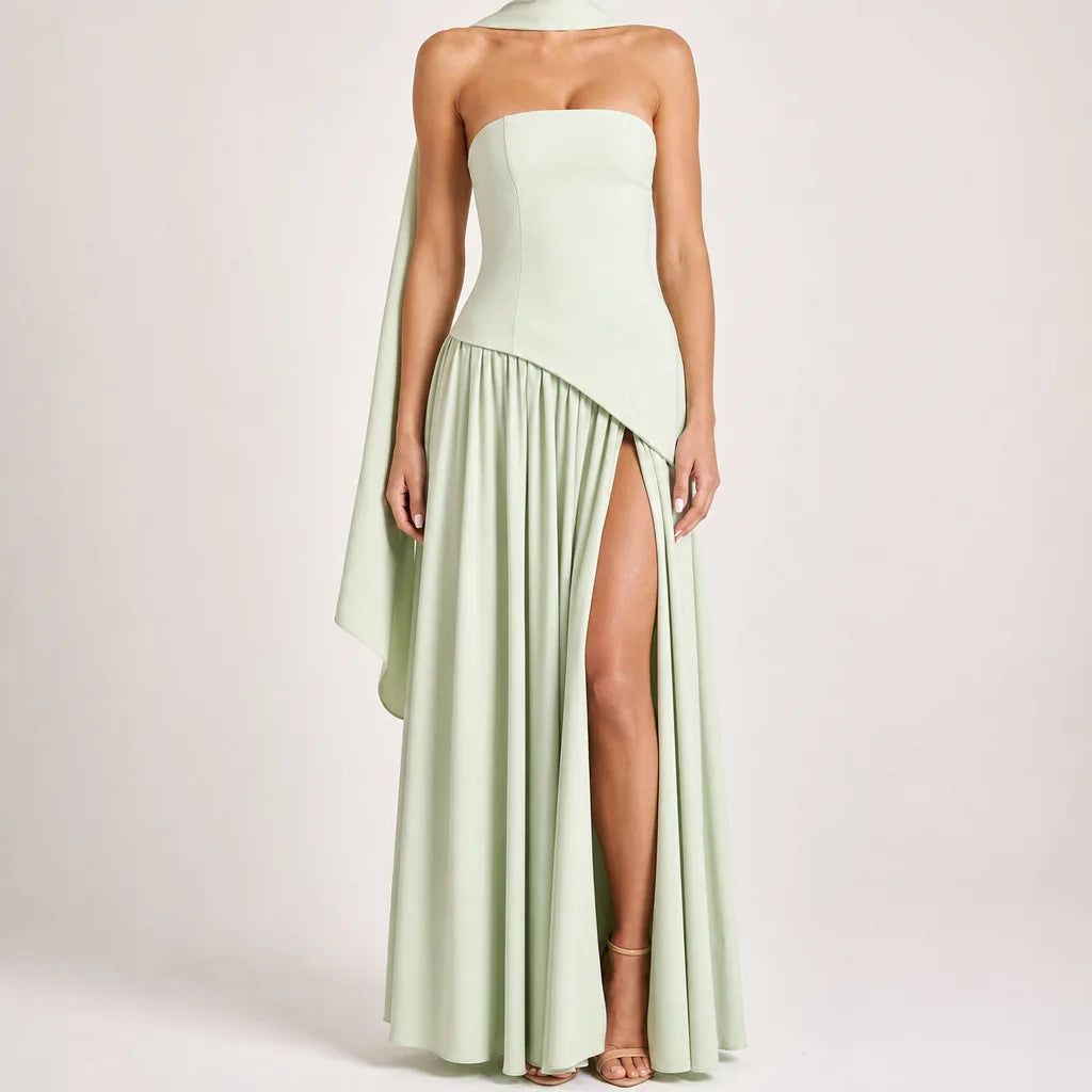 Ruby | Women's Fall Wedding Guest Dress - Color:Green;Size:XS