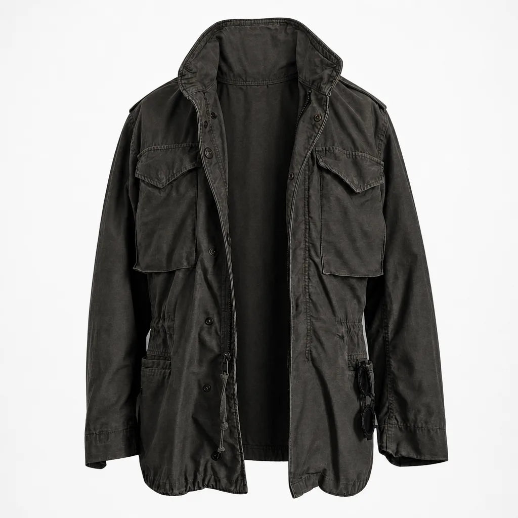Rutherford | Men's Fall Oversized Utility Jacket - Color:Black;Size:XS