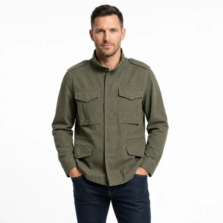 Men's Green Zachary Loose Utility Jacket