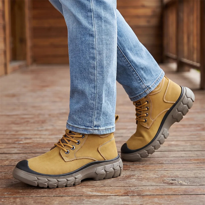 Women's Yellow Hamilton Lace Up Boots