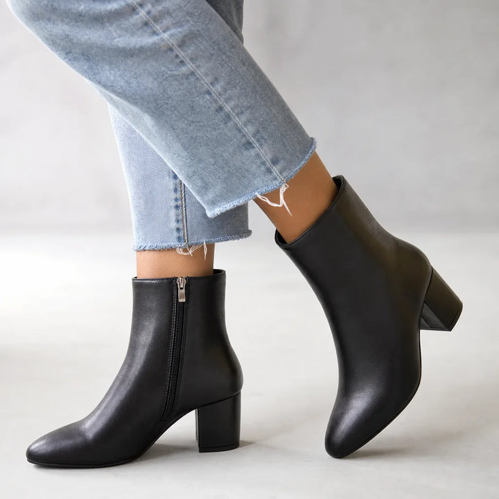 Sabine | Women's Fall Ankle Boots - Color:Black;Size:35