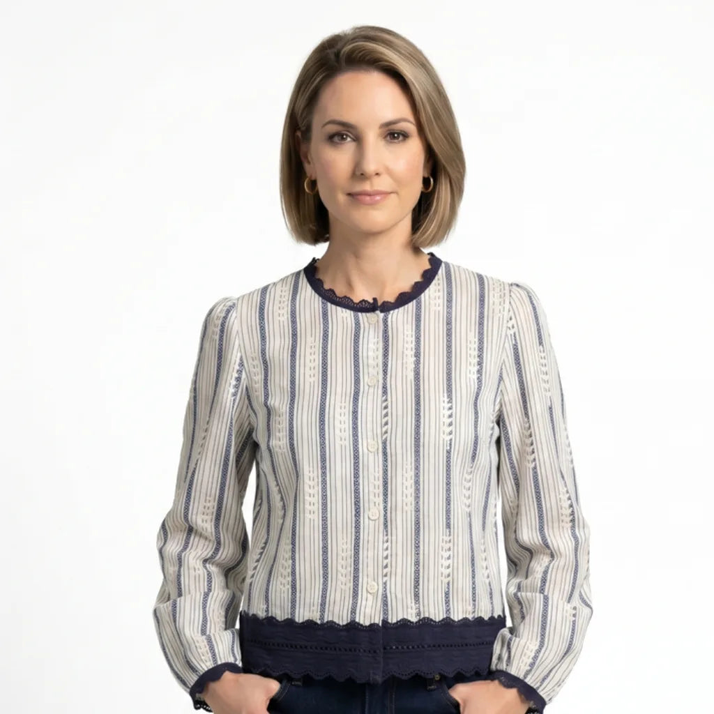 Maximus Striped Lace Shirt