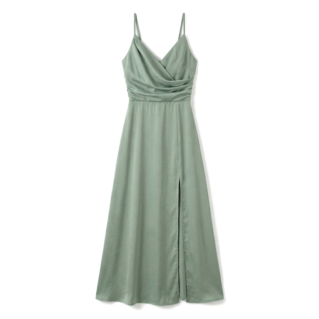 Sage Elara V-Neck Slit Maxi 4