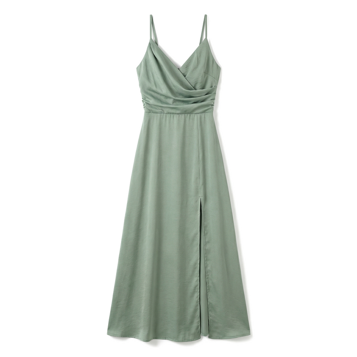 Sage Elara V-Neck Slit Maxi 4