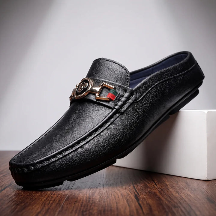 Men's Petra Leather Mule Loafers