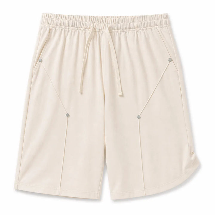 Samuel Studded Cargo Shorts - Color:Beige;Size:S