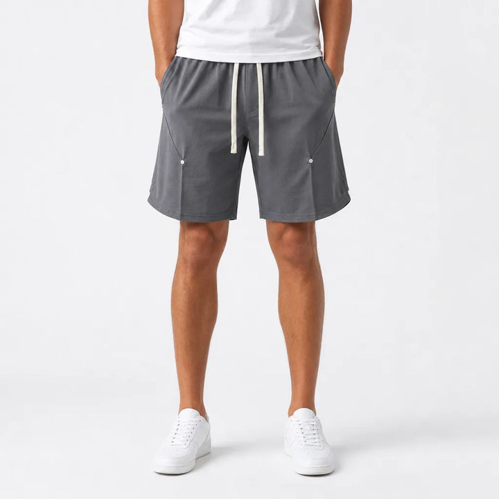 Men's Gray Adriana Studded Cargo Shorts