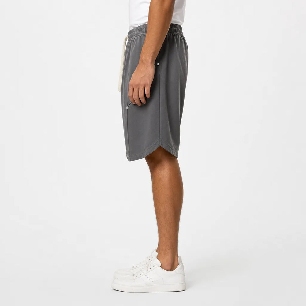 Men's Gray Adriana Studded Cargo Shorts