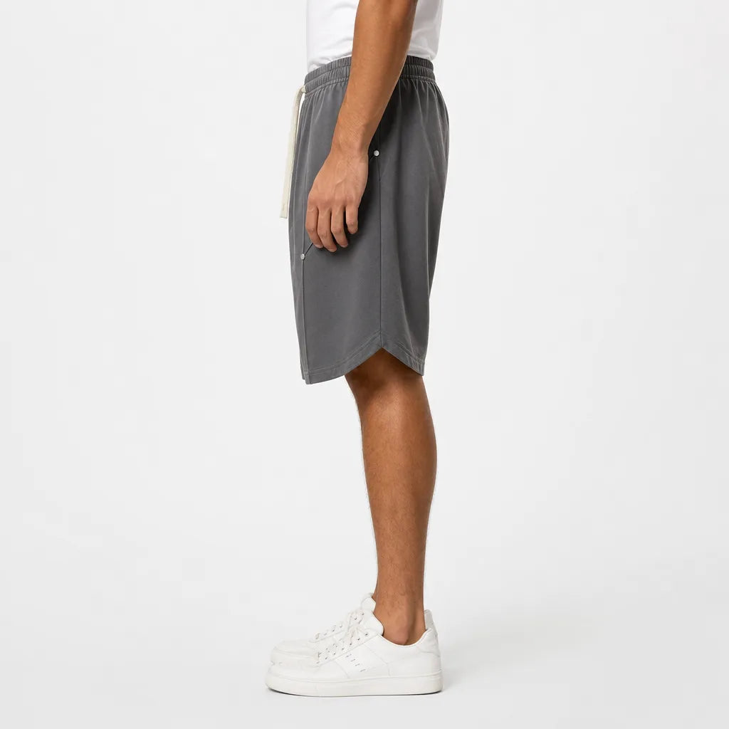 Men's Gray Adriana Studded Cargo Shorts