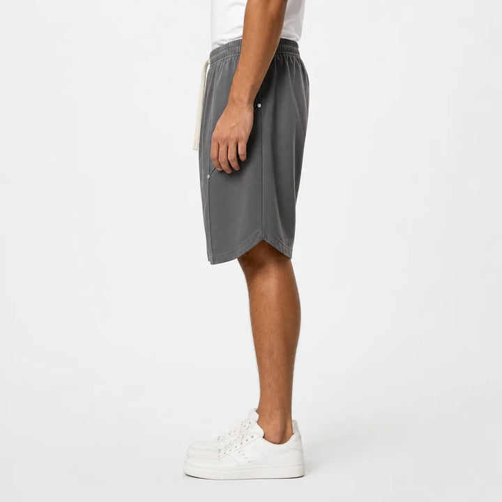 Men's Gray Adriana Studded Cargo Shorts