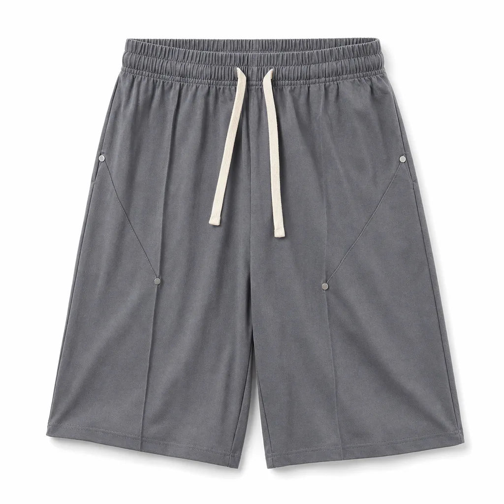 Samuel Studded Cargo Shorts - Color:Gray;Size:S