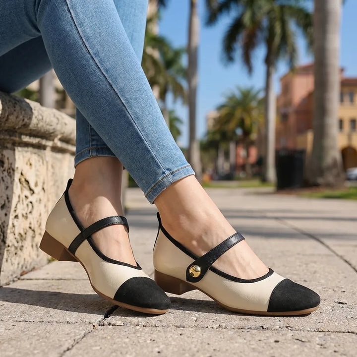 Women's Apricot Barlow Square Toe Mary Janes