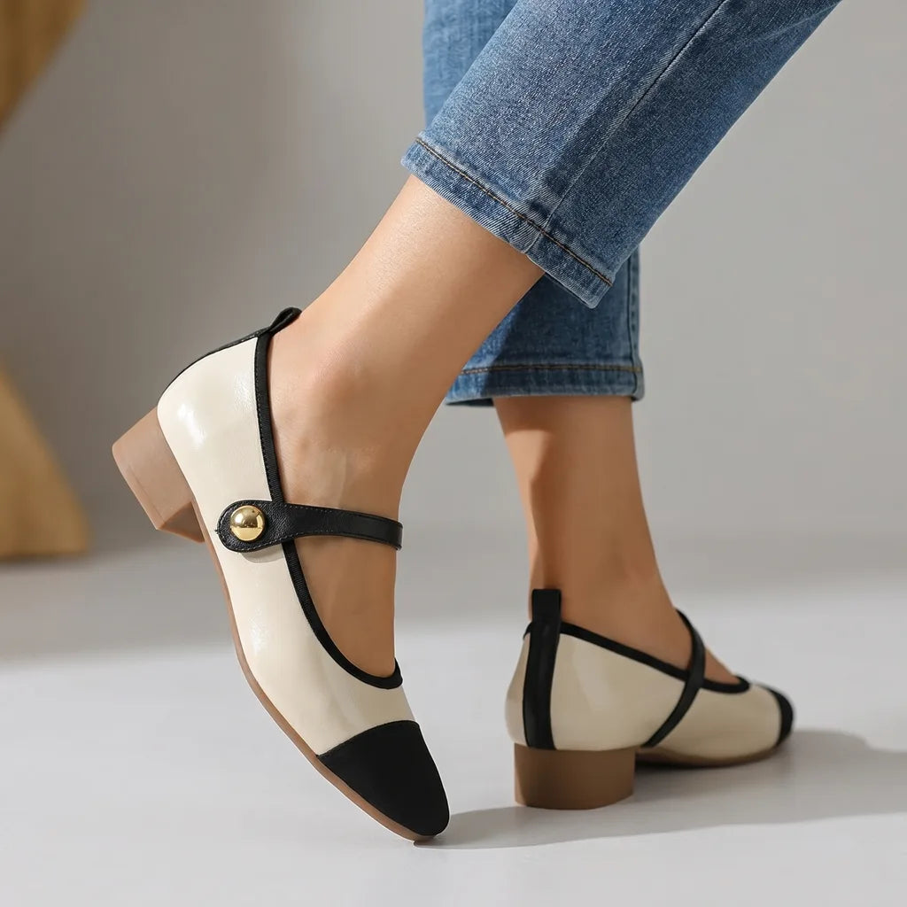 Women's Apricot Barlow Square Toe Mary Janes