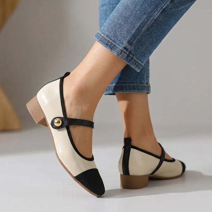 Women's Apricot Barlow Square Toe Mary Janes