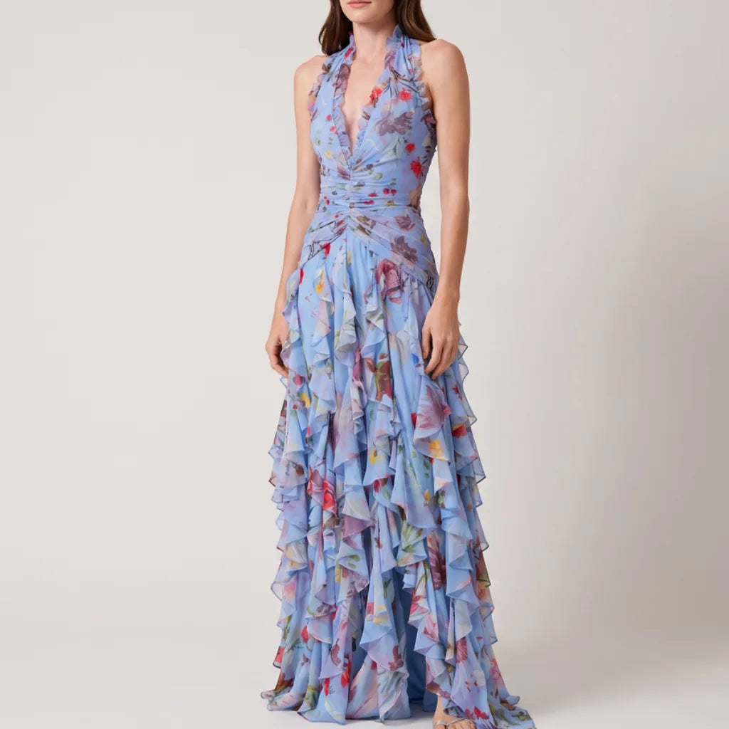 Women's Savannah Floral Halter Dress