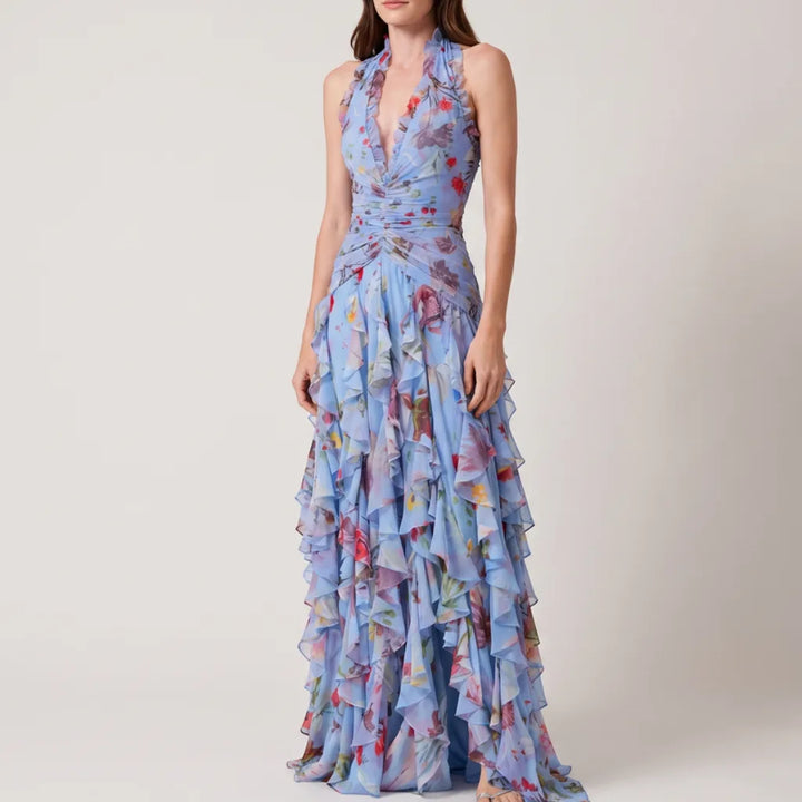 Women's Savannah Floral Halter Dress