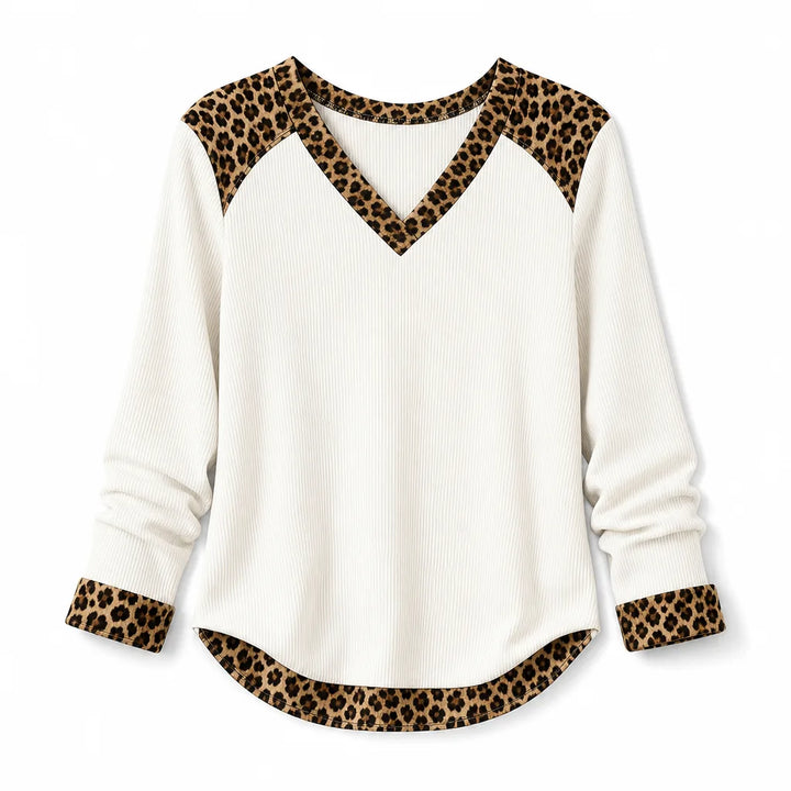 Women's White Tia | Women's Animal-Trimmed Sweater -No match (No green variant)