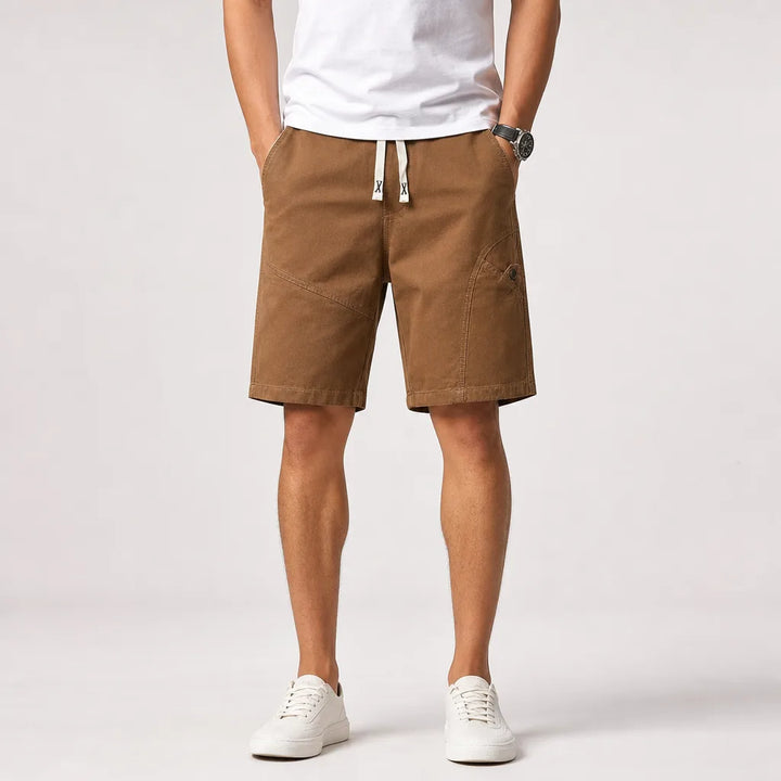 Men's Beige Celia Cargo Shorts