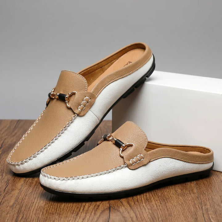 Sebastian Slip-On  Loafers  - Color:Khaki;Size:38