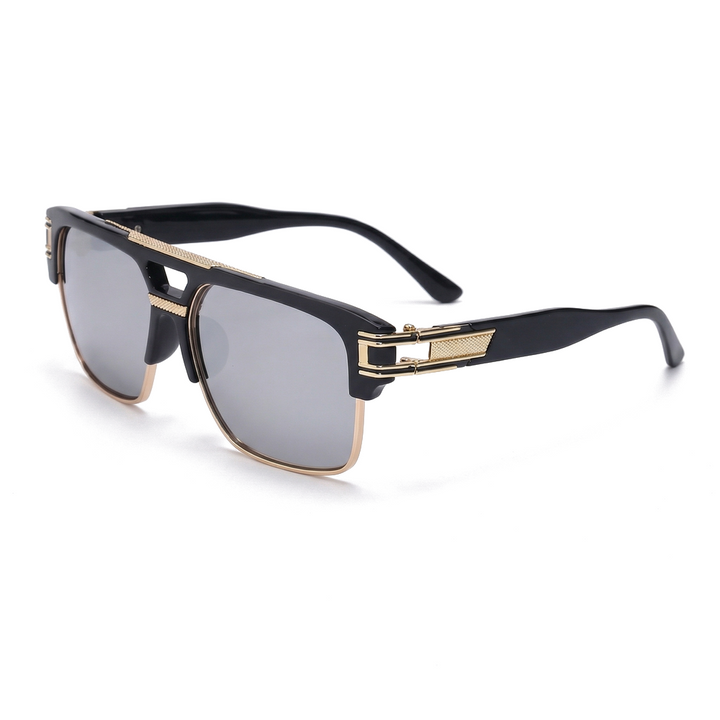 Sebastian Vale Executive Frame Shades - Color:C5 Silver Mirror