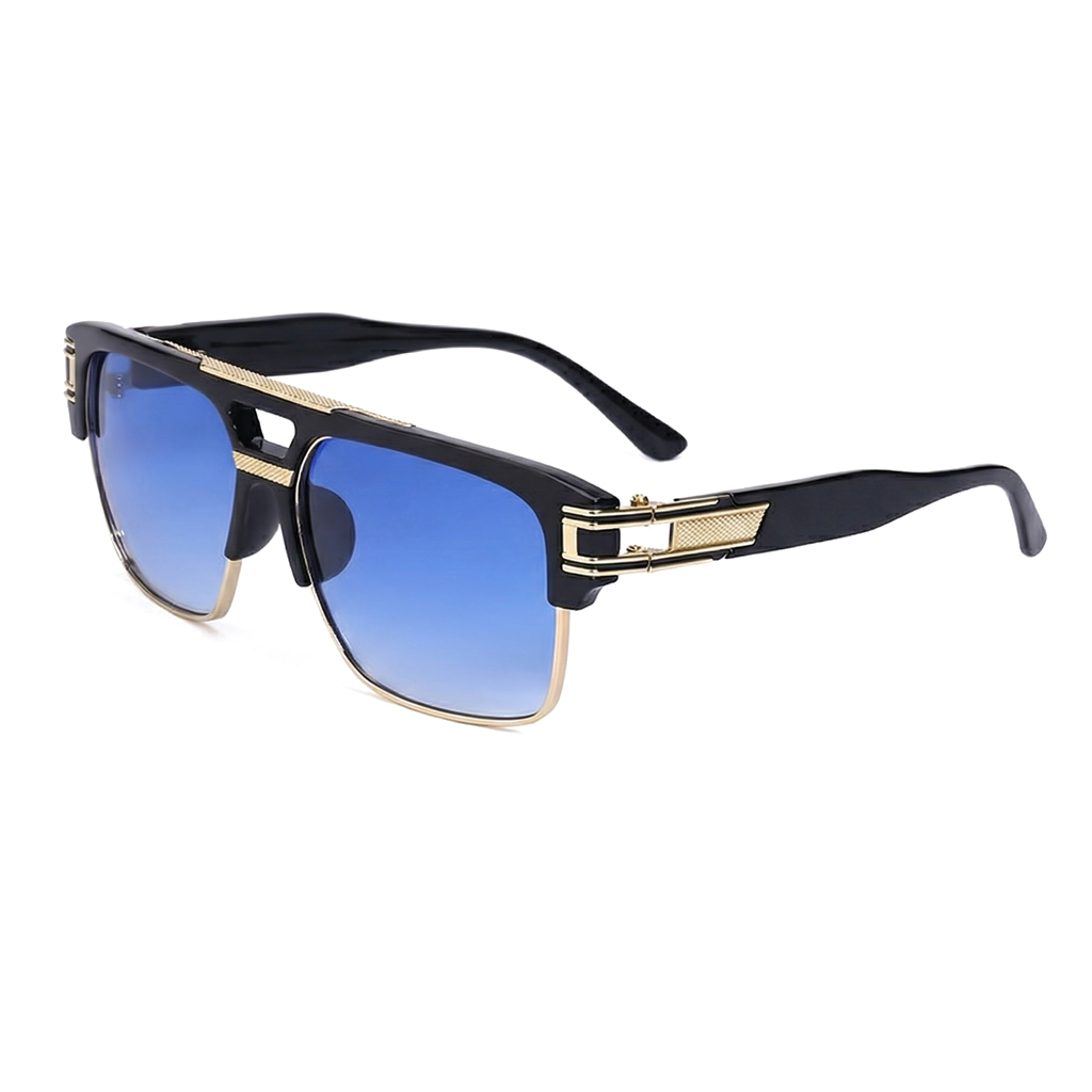 Sebastian Vale Executive Frame Shades - Color:C7 Black/Blue